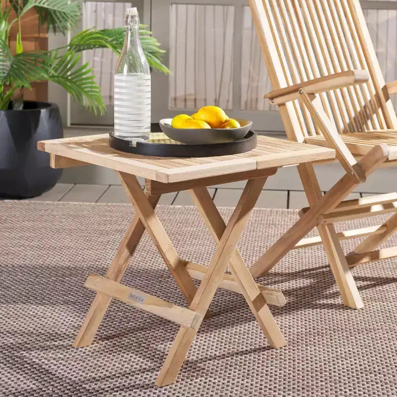 Table Carrée Pliante Saba en Teck