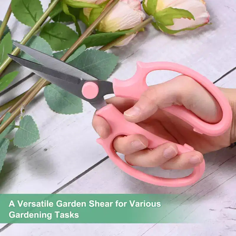 Cisailles de jardinage en acier inoxydable à prise confortable