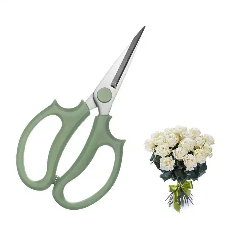 Unique Bargains Stainless Steel Garden Comfortable Grip Flower Pruning Shears