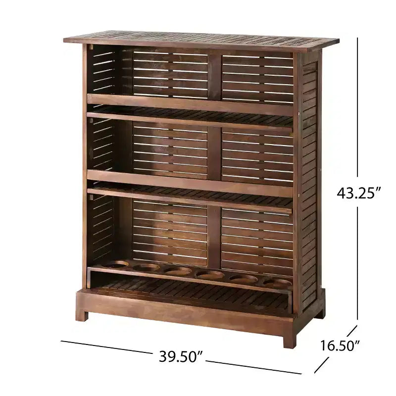 Outdoor Acacia Wood Bar Table