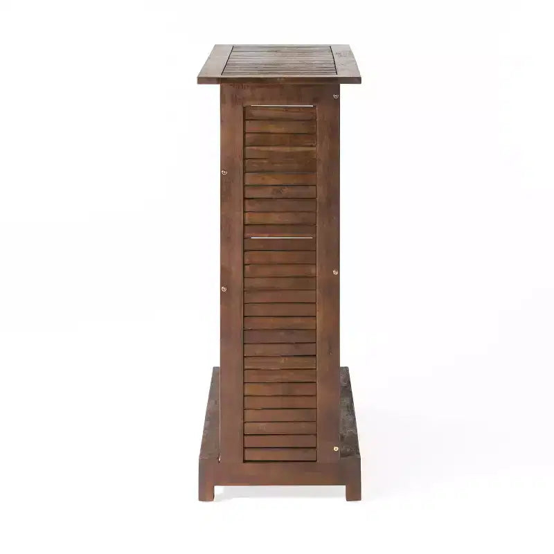 Table de bar en bois d'acacia d'extérieur