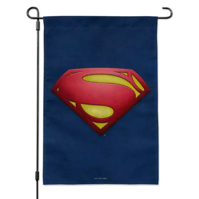 The Flash Supergirl Logo Garden Yard Flag with Pole Stand Holder