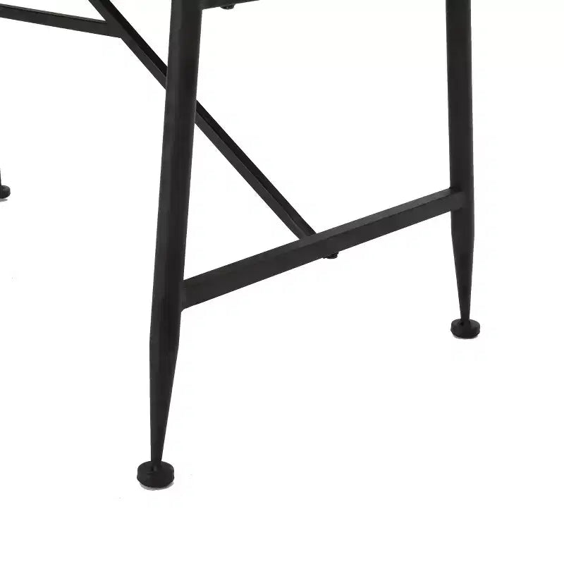 Table basse en bois d'acacia et fer