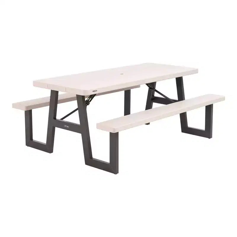 Table de pique-nique pliante avec pieds