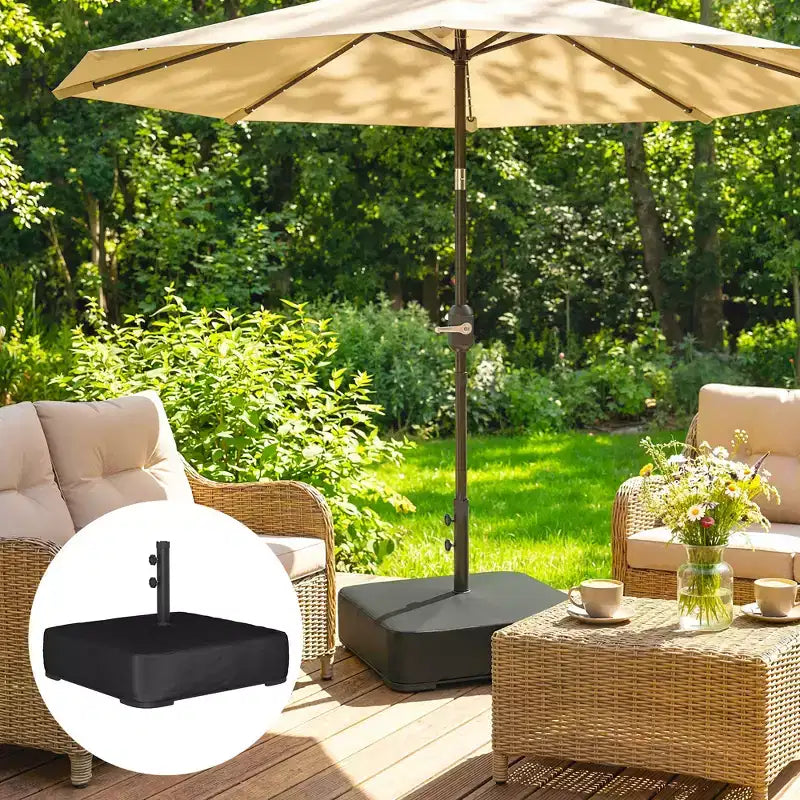 Pied de parasol de terrasse