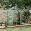 DobleePy Outdoor Greenhouse, PE Cover, 3 Tiers 12 Shelves Portable Walk-in Garden House for Indoor Backyard Outside