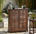 Table de bar en bois d'acacia d'extérieur