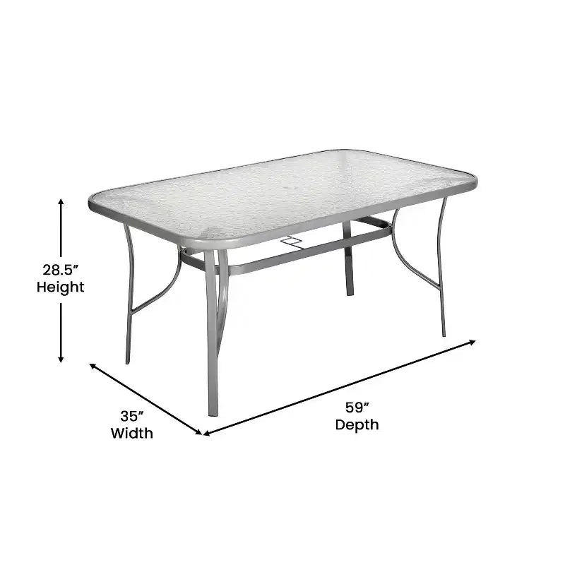 Table de patio de qualité commerciale
