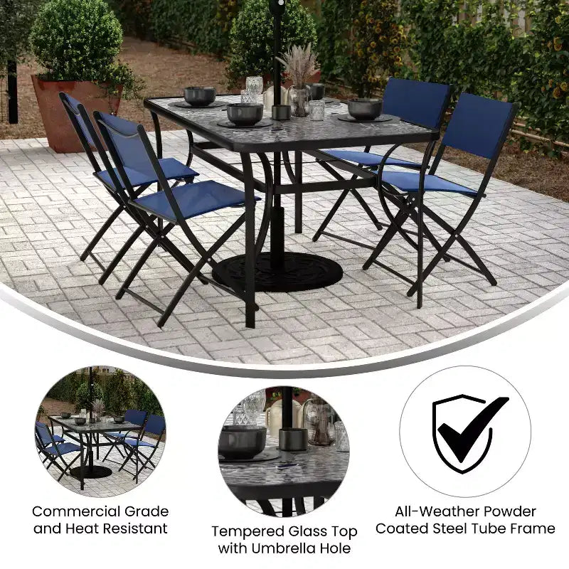 Table de patio de qualité commerciale
