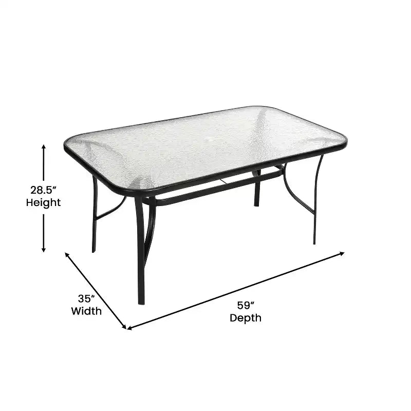 Table de patio de qualité commerciale