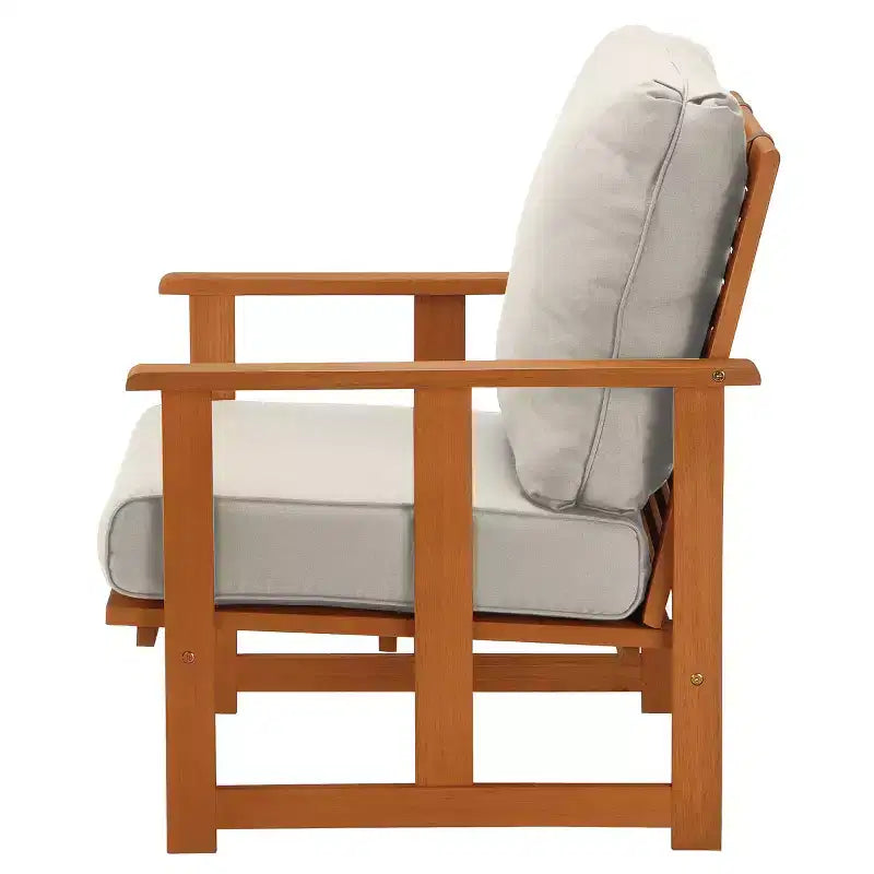 Wood  Club Chair