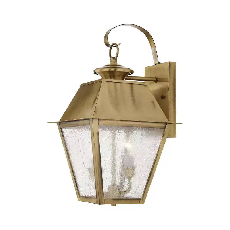 Applique Murale Lumière En Laiton Antique