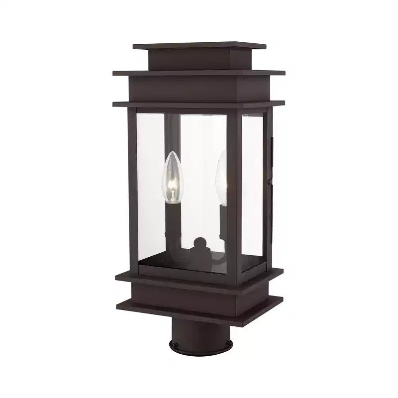 Lanterne de poteau en bronze
