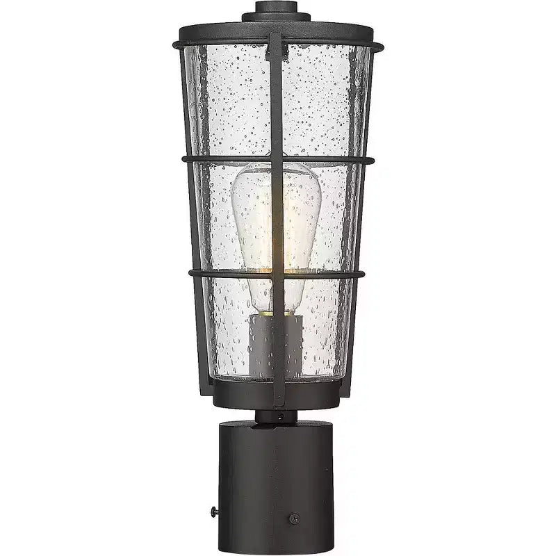 Z-Lite Helix 1 - Light Post Light in Black