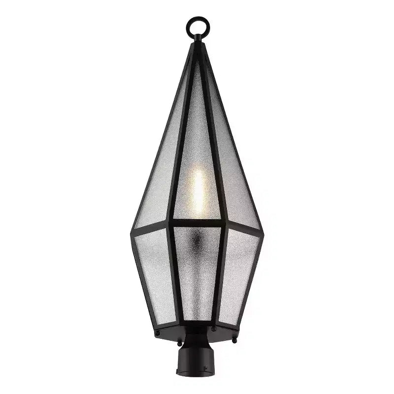 Lampadaires noirs mats