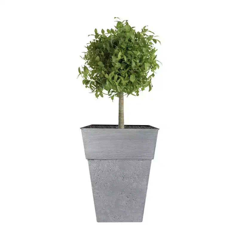 Pot de fleurs carré en résine